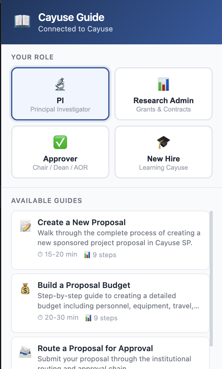 Cayuse Guide